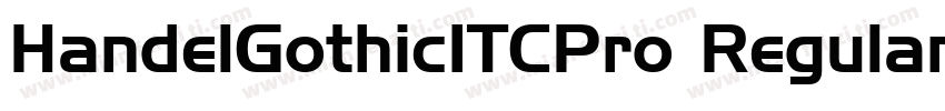 HandelGothicITCPro Regular字体转换